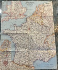 National Geographic France, Belgium and the Netherlands Vintage Map - June 1960