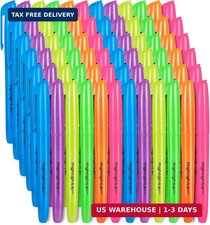 60 Pack Highlighters Bulk Highlighter Assorted Colors 6 Colors Fluorescent