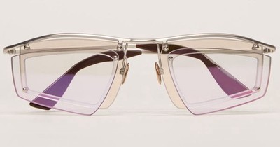 Acne Studios Double-Layer Shield-Sonnenbrille   Silber