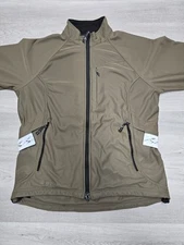 Showers Pass Mens Cycling Rain Jacket Medium Brown Waterproof Windbreaker Biking