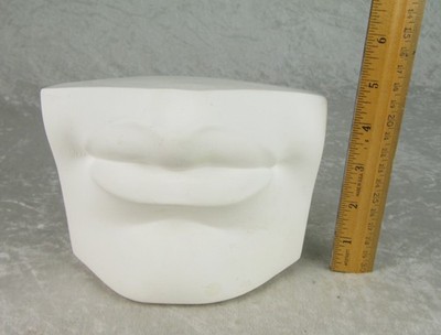 British Museum Brucciani Collection Michelangelo David Lips Plaster Cast