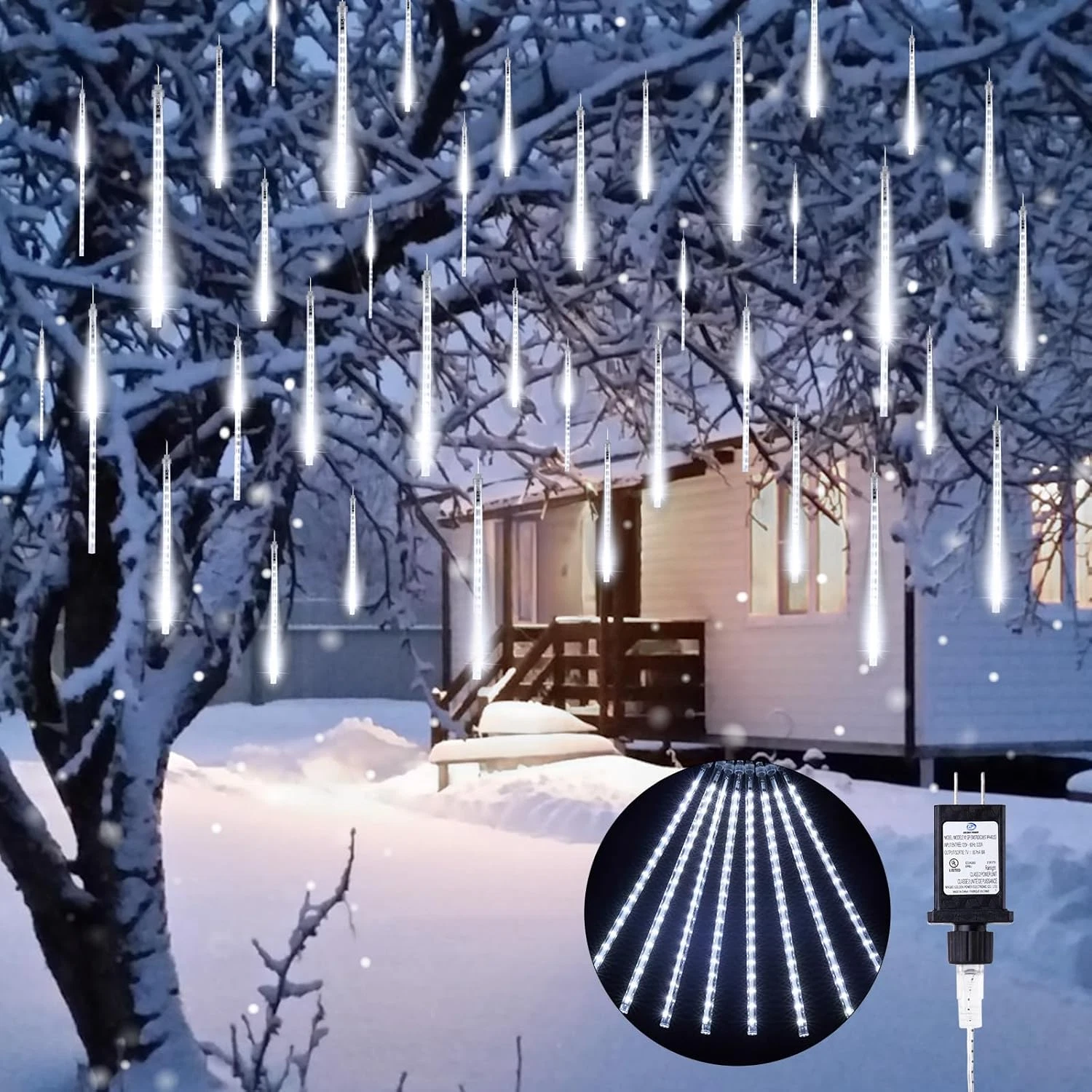 48 LED Meteor Shower Lights, Waterproof Icicle Lights for Outdoor Holiday Decor
Opens in a new windo