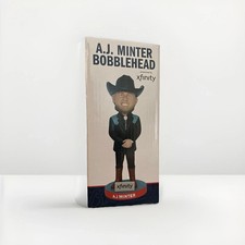AJ Minter Cowboy Bobblehead Atlanta Braves Pitcher NIB Presented By Xfinity