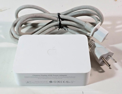 Genuine OEM Apple A1096 Cinema Display 65W Power Adapter w/ Cord (WORKING)