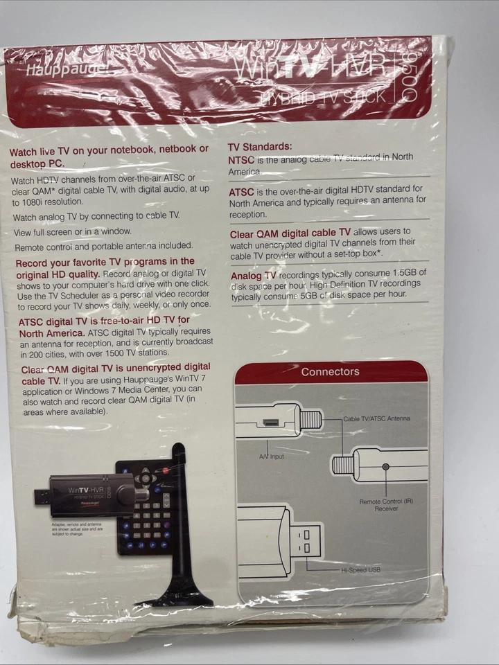 Hauppauge WinTV-HVR-950Q USB 混合电视棒 — 第 2/4 张图片