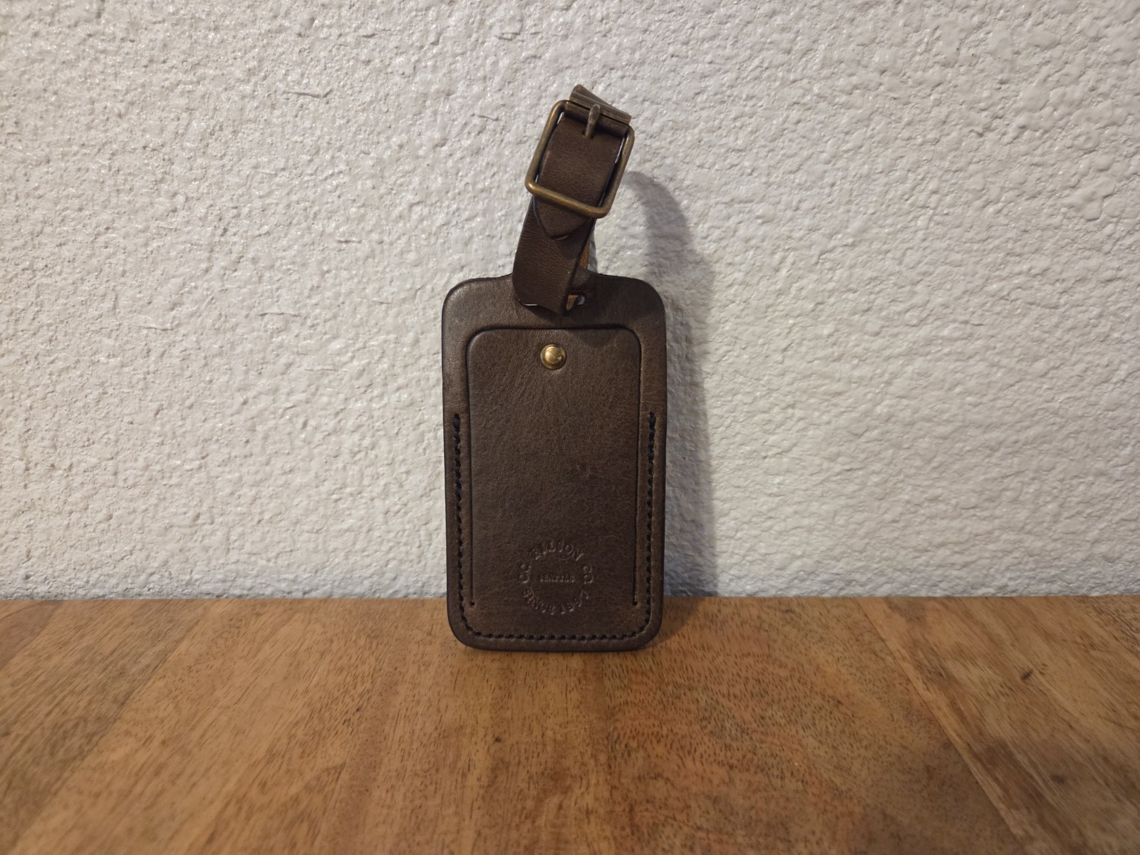 Filson Bridle Leather Luggage Tag | Made in USA | Discontinued | Rare