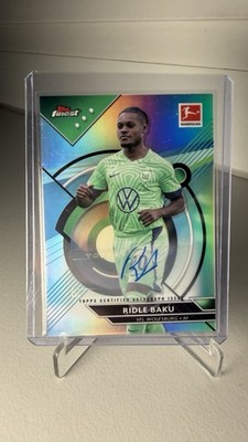 Ridle Baku AUTO | Topps Finest Bundesliga 22/23 | VfL Wolfsburg | NM