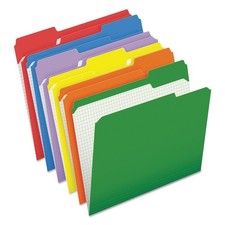 Pendaflex R15213ASST Top Tab File Folders - Letter/Assorted Colors 100/Box New