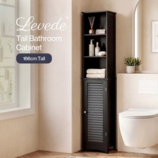 Levede Bathroom Storage Cabinet Freestanding Cupboard Adjustable Shelf Unit
