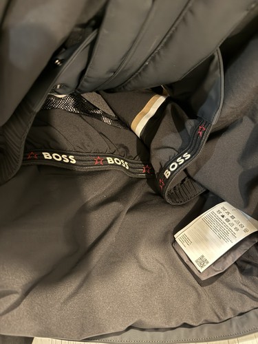 CHAQUETA DE ESQUÍ TÉCNICA BOSS PERFECT MOMENT PARA HOMBRE NEGRA PRECIO DE VENTA SUGERIDO POR EL FABRICANTE £1295 NUEVA #A10 - Imagen 8 de 13