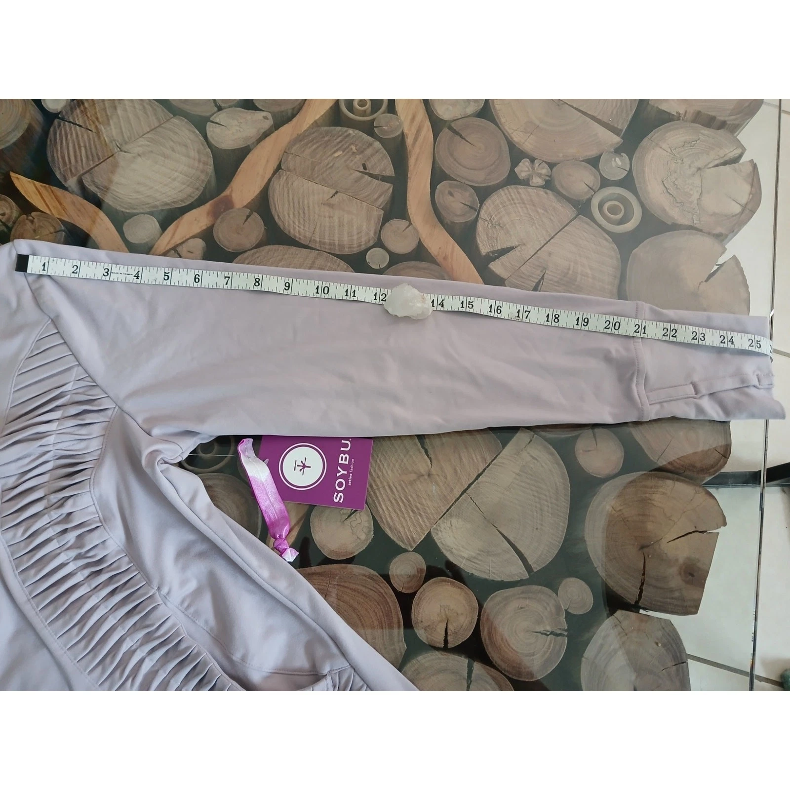 VETEMENTS Felpa con cappuccio Soybu Yoga allenamento Pintuck Paschi giacca argento lilla nuova con etichetta grande