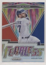 2021 Panini Prizm Fearless Red White & Blue Prizm Jose Altuve #FR-9 0c6