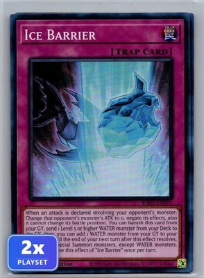2x Ice Barrier RA01-EN071 SR 1st Edition NM