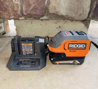 #ad Ridgid 18V Cordless 175W Power Inverter W 2 Ah Battery amp; Charger AC86097KSB New $69.95