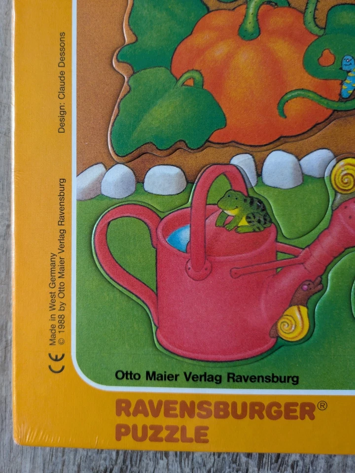 Vintage 80s 1988 W. Germany My First Tray Puzzle Ravensburger 5 Pcs NEW - Image 2 of 4
