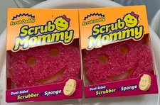 2- Scrub Daddy Two-Sided Soft Absorbent & Scratch-Free Sponge - Pink