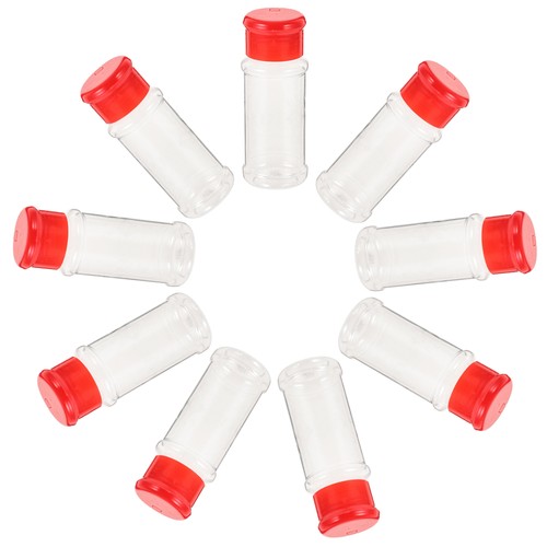 12 PCS Castor Seasoning Jar Plastic Travel Spice Bottles