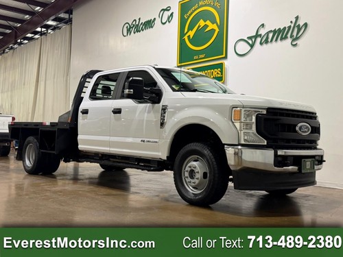 2022 Ford Super Duty F-350 DRW XL 4X4 CREWCAB 9FT FLATBED 6.7L DIESEL PTO 1OWNER