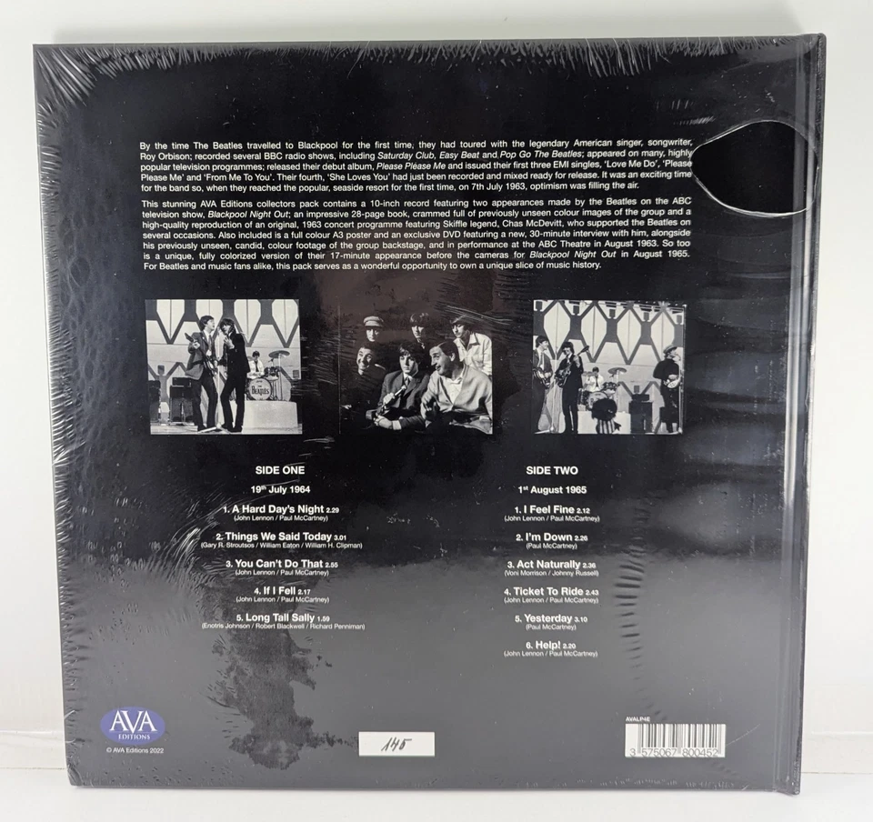 The Beatles Nights in Blackpool Live Box Set 10" Color Vinyl 180g Numbered Book - Image 2 of 4