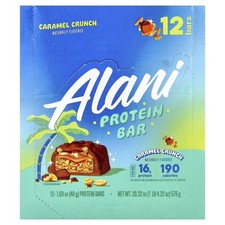 Protein Bar, Caramel Crunch, 12 Bars, 1.69 oz 48 g Each