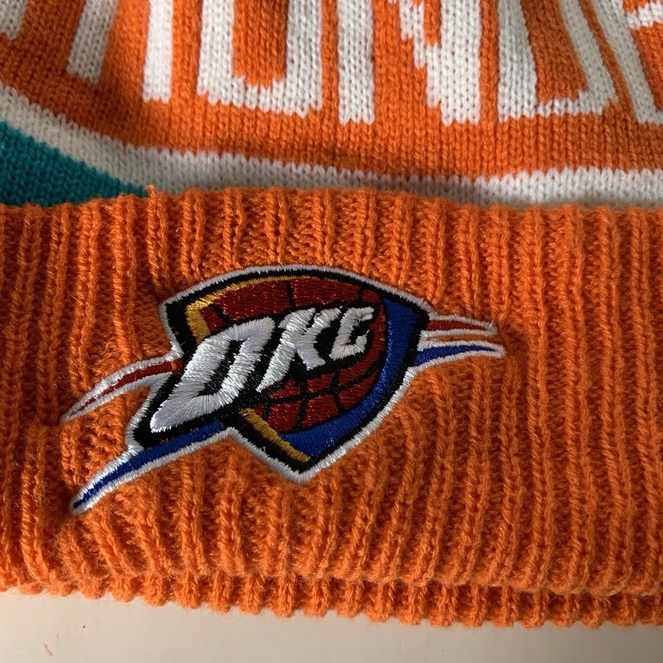 oklahoma-thunder-logo-nba-orange-teal-pom-knit-cap-ebay