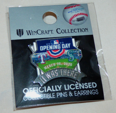 #ad Seattle Mariners Pin Opening Day 2020 vs Texas Rangers T Mobile Park $18.95