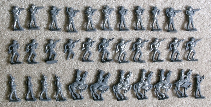 Vintage Toy Soldier Doughboy Lot 534g Lead Scrap for Parts or Repair