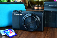 Near Mint Olympus STYLUS XZ-10 Compact Digital Camera Black From JAPAN
