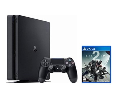 PS4 Slim Bundle PlayStation 4 Slim 1TB Jet Black And Destiny 2 Game Video Game