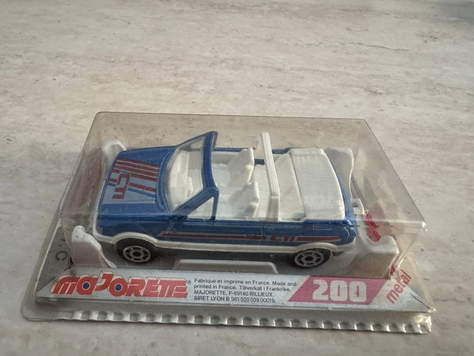 MAJORETTE PEUGEOT CABRIO N. 210 SCALA 1:55 NUOVA IN BOX DA COLLEZIONE - Immagine 2 di 4