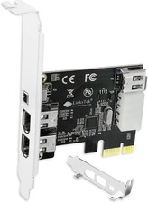 4-Ports 1394A PCIE Firewire 400 Expansion Card For Windows Desktop Pcs 3X 6Pin