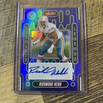 #ad 2024 Panini Absolute Richmond Webb Legends Signatures Blue Auto # 35 $17.00