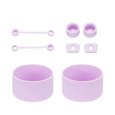 #ad 8 Pcs Silicone Accessories Set for 30 40oz Stanley Tumbler Cup Light Purple AU $17.44