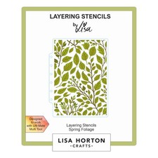Lisa Horton Crafts Layering Stencils-Spring Foliage
