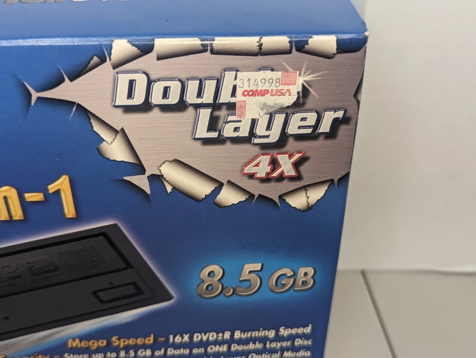 NOS Mad Dog MegaSTOR 6-In-1 DVD-RW Burner/Player MD-16XDVD9 8.5GB Sealed - Image 3 of 4