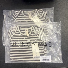 2-Quincy Mae Pebble Coal 0-3m Long Sleeve W Legging