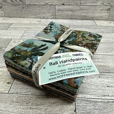 Hoffman Fabrics Bali Hand paints 100% Cotton Fat Quarter Bundle 14 Honeysuckle