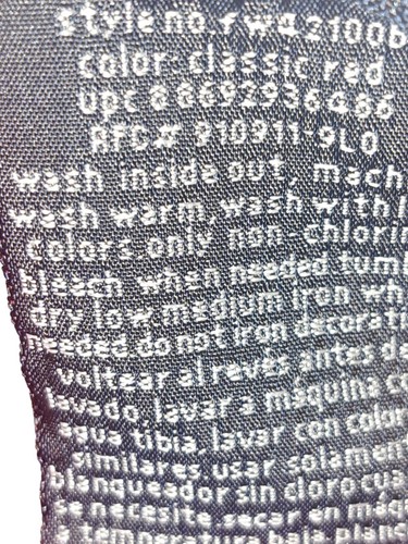 Faded Glory Womens Red Capri Pants Embellished Curve-Friendly Street Style 24W - Picture 11 of 11