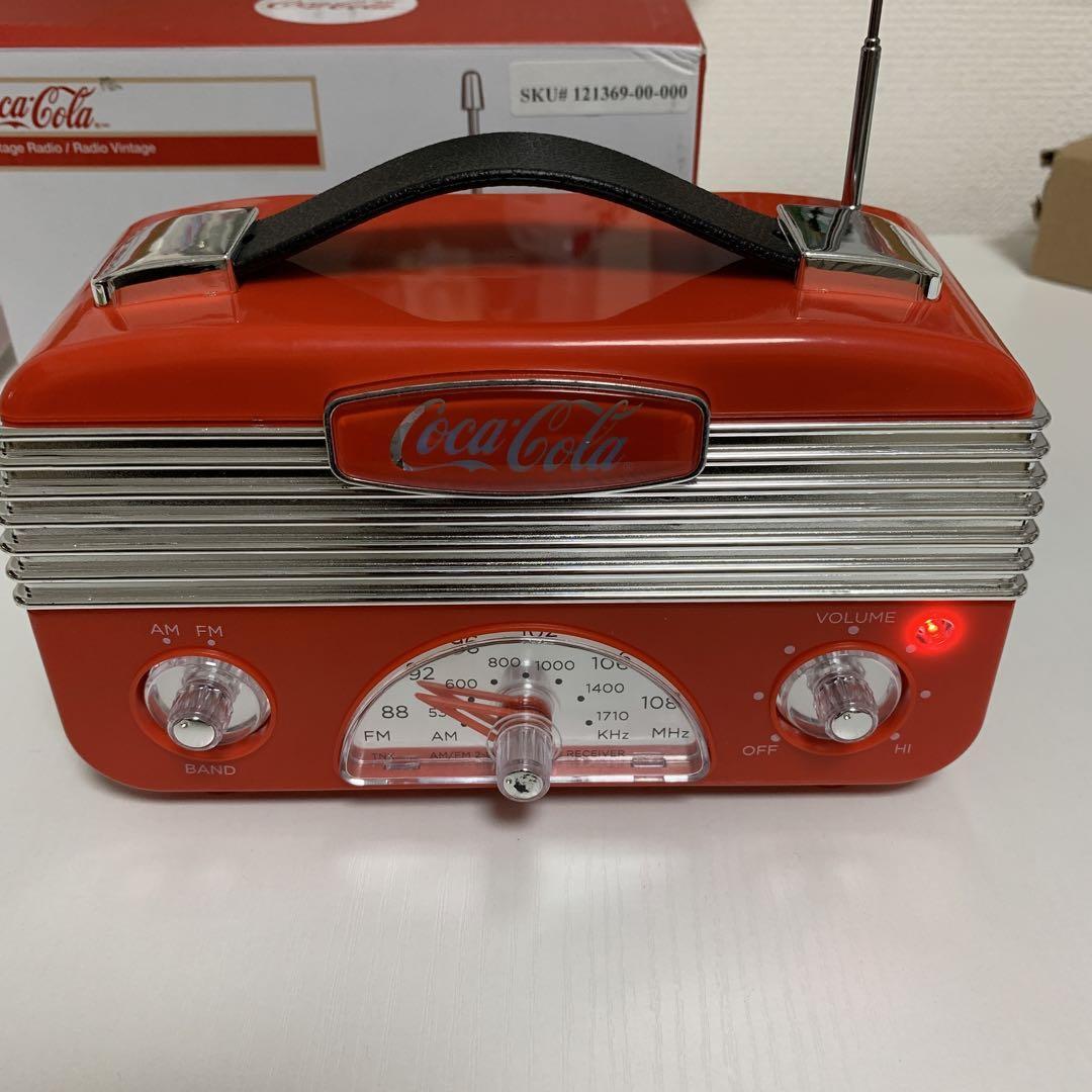 Coca Cola Vintage Radio AM FM 2 Band Radio Junk Ornament Display