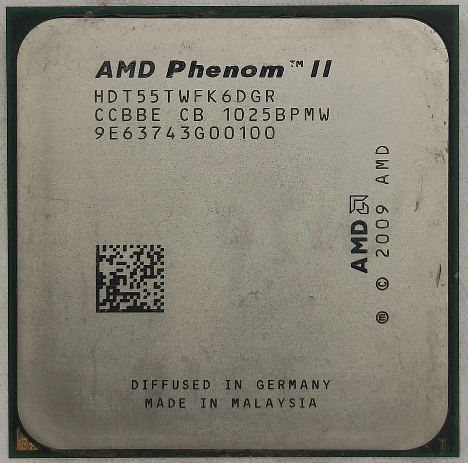 AMD CPU Phenom II X6-1055T 2.8GHZ Socket AM3 TDP 95W HDT55TWFK6DGR Processor 95W - Image 3 of 4
