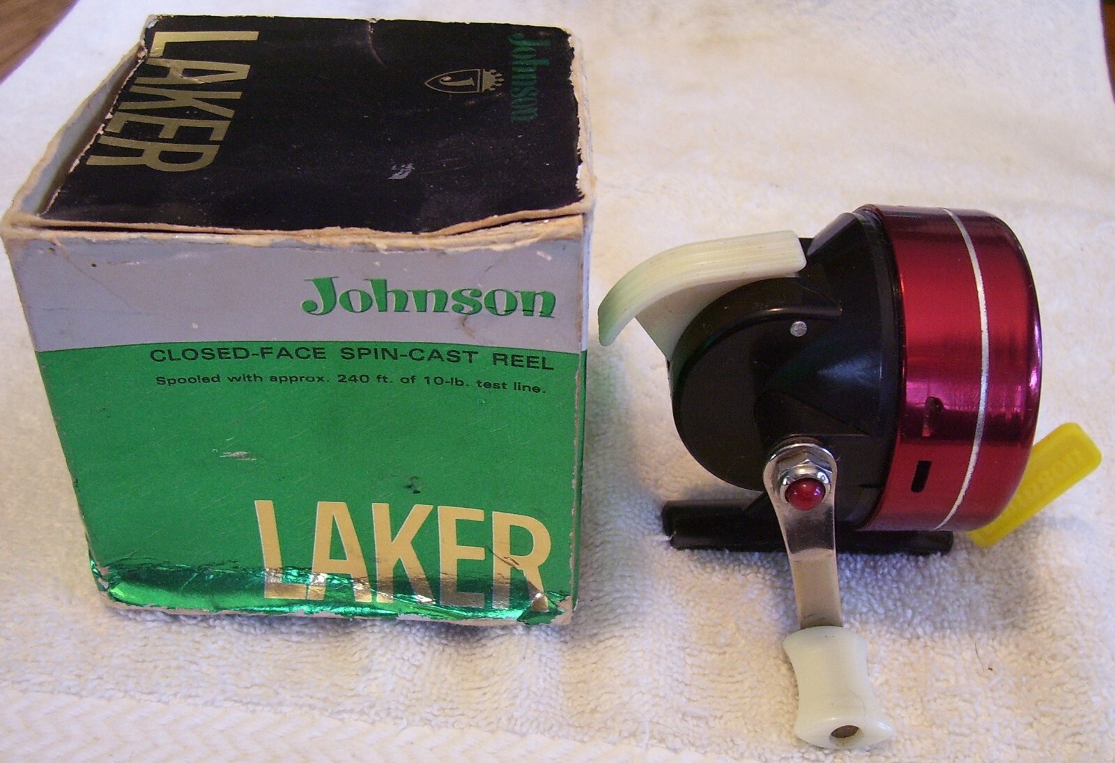 5523 BEAUTIFUL VINTAGE JOHNSON LAKER 140 REEL BOX PAPERS EXCELLANT eBay
