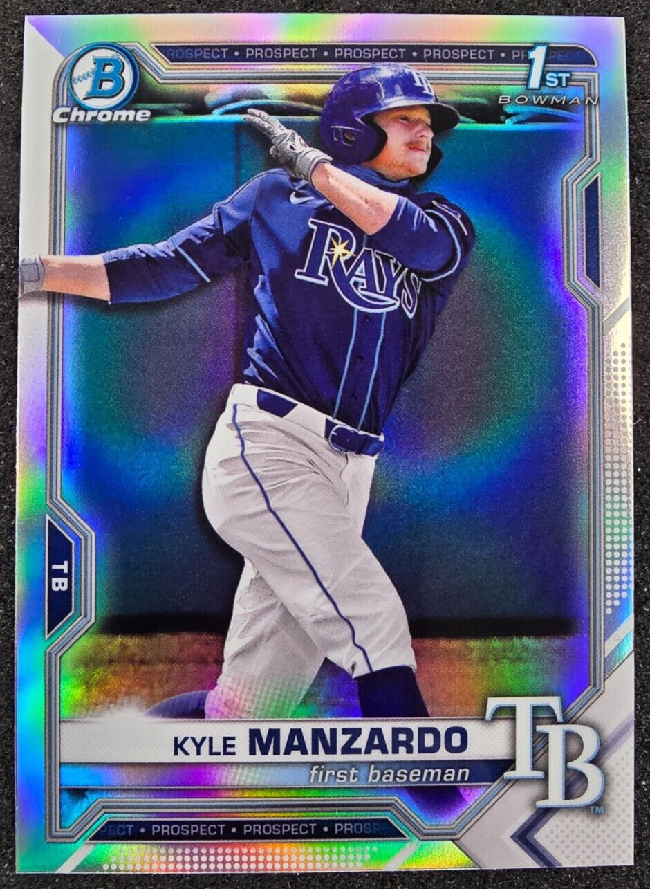 2021 Bowman Draft 1st Chrome Refractor Kyle Manzardo #BDC-191 Guardians