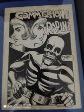 SPLASH PAGE BOARD ORIGINAL ART CRIMINAL NO. 295 Frank VEROLA FABOLOSA