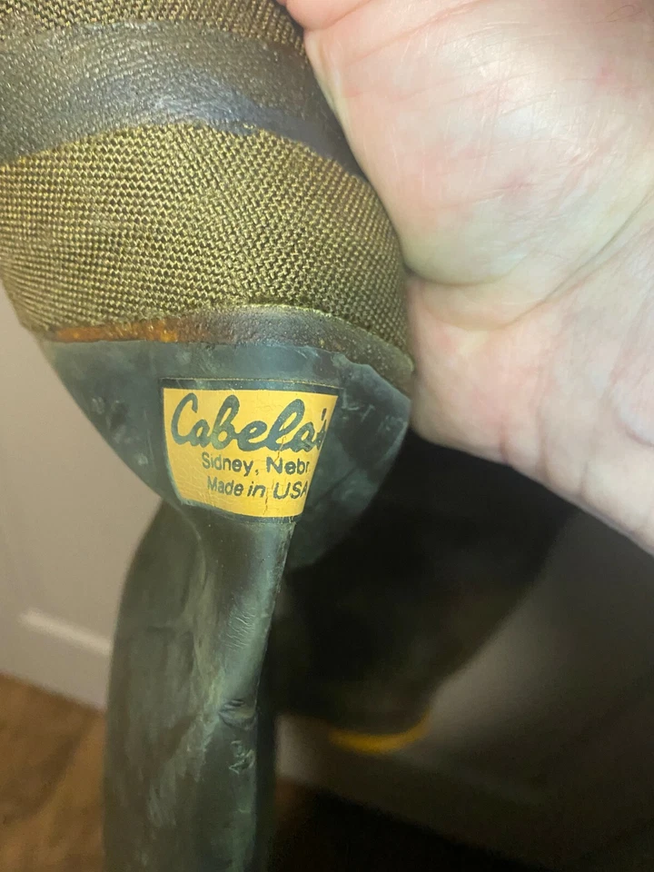 Vintage Cabela’s Canvas Hip Waders Mens Size 9 Made in USA - Image 2 of 4