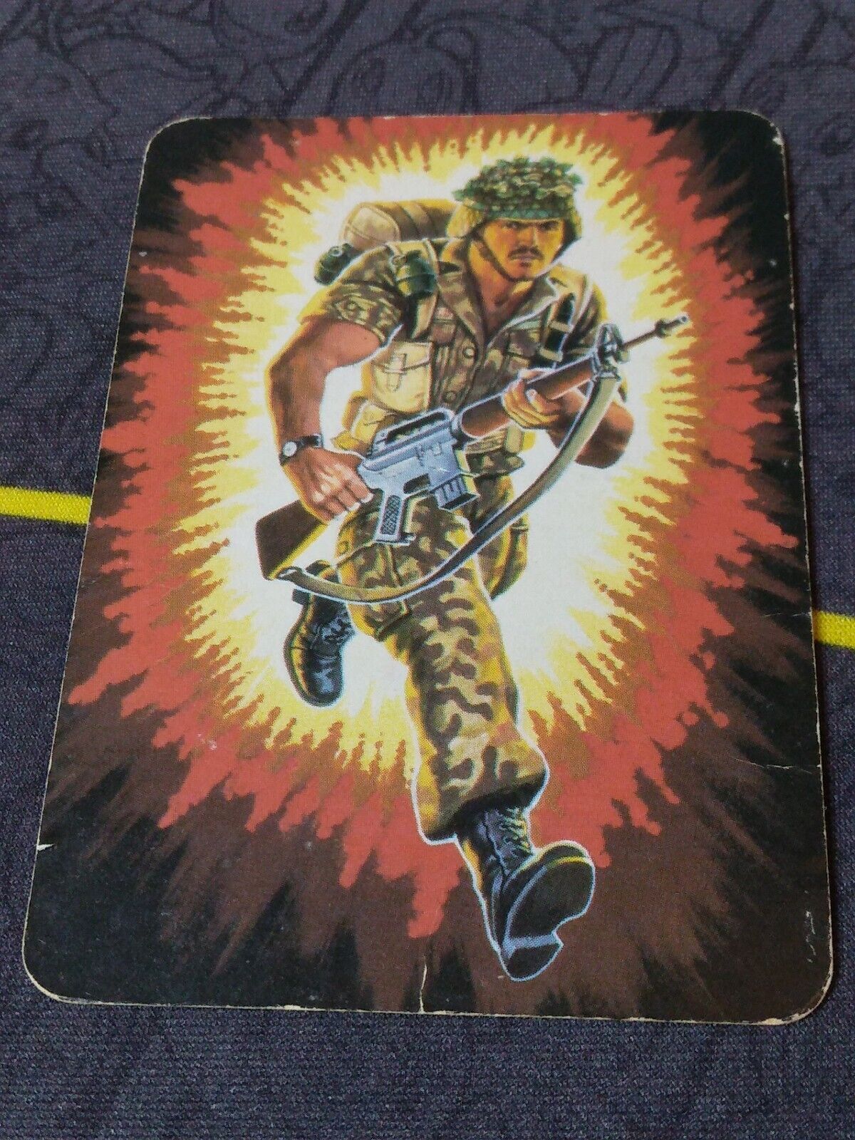 1986 Hasbro GI Joe Infantry Trooper (FOOTLOOSE) Card No. 18 Series 1