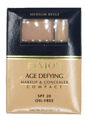 NEW Revlon Age Defying Makeup & Concealer Compact - MEDIUM BEIGE