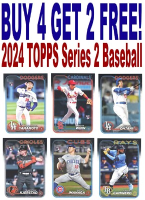2024 Topps Series 2 (BUY 4 GET 2 FREE) You Pick/Choose/Complete Your Set 351-525