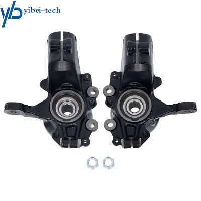 Front L & R Steering Knuckle & Wheel Hub Bearing Assembly For Ford Focus 12-18