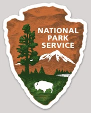 2 Inch Non Reflective United States National Park Service Logo Vinyl Sticker