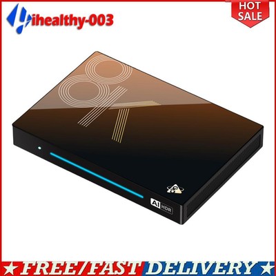 Smart TV Box Android 14.0 WiFi 6 BT 5.4 1000M LAN USB 3.0 Video Set Top TV Box